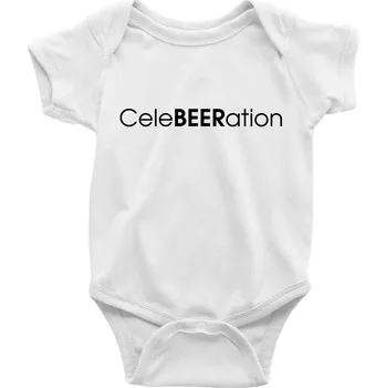 Kojenecký body Pivní nápisy CeleBEERation - Body kojenecké s krátkým rukávem - Krátký r. 18-24 měs ( Bílá )