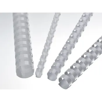 Vazač Plastové hřbety 16 bílé 100ks lamre21dr16bl