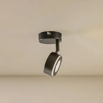 Lampička Lindbyho reflektor Jyla, černý, 2 700 K, Ø 8 cm, GX53 - Stříška - Ø 8 cm, výška 2,5 cm; žárovka - Ø 7,5 cm, výška 2,8 cm; stínítko - výška 3,4 cm, Ø 8 cm černá 1 x 4,8 W LED