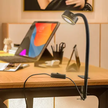 Lampička Lindby svítidlo s příchytkou Jyla, černé, 4 000 K, GX53 - Délka kabelu 150 cm; stínidlo na lampu - Ø 8 cm, výška 3,2 cm; žárovka - Ø 7,5 cm, výška 2,8 cm černý 1 x 4,8 W LED - Doprava zdarma