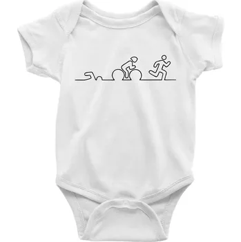 Kojenecký body EKG triatlon - Body kojenecké s krátkým rukávem - Krátký r. 18-24 měs ( Bílá )