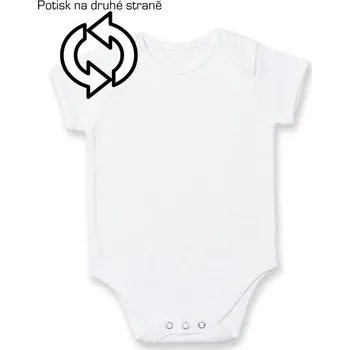 Kojenecké oblečení Daddy - Daddys girl - Body kojenecké s krátkým rukávem - Krátký r. 6-12 mes ( Bílá )