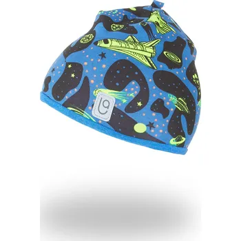 Módní doplněk Little Angel Čepice podšitá Outlast® - rakety/modrý melír Velikost čepic: 6 | 54-57 cm