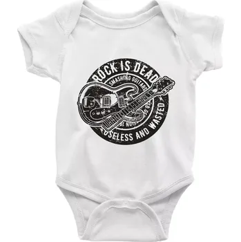 Kojenecký body Rock Is Dead 1 - Body kojenecké s krátkým rukávem - Krátký r. 6-12 mes ( Bílá )