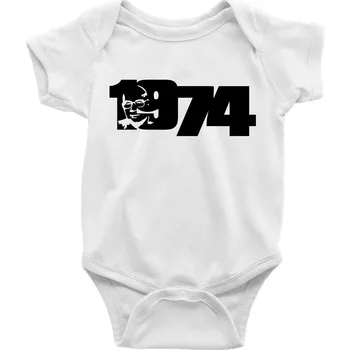 Kojenecký body Husákovo dítě - 1974 - Body kojenecké s krátkým rukávem - Krátký r. 6-12 mes ( Bílá )