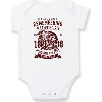 Kojenecký body Remembering Native Spirit - Body kojenecké s krátkým rukávem - Krátký r. 18-24 měs ( Bílá )