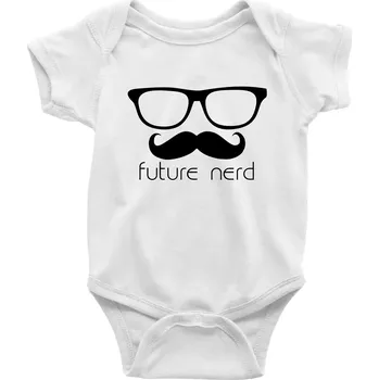 Kojenecké oblečení Future nerd - Body kojenecké s krátkým rukávem - Krátký r. 18-24 měs ( Bílá )