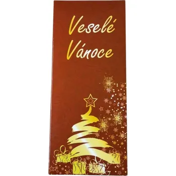 Čokoláda Vánoční hořká čokoláda hnědá s vánočním stromečkem [Jamira, 100 g]