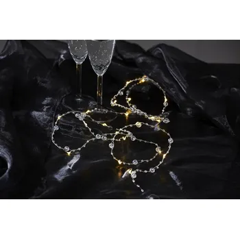 Vánoční dekorace Světelný LED řetěz 20 světýlek délka 190 cm Star Trading Dew Drop - průhledný