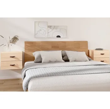 Noční stolek vidaXL Nástěnné noční stolky 2 ks 50x36x40 cm [820985] Barva: Přírodní