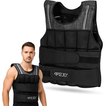 Pánská vesta 4FIZJO Zátěžová vesta 4FIZJO ČERNÁ|ŠEDÁ