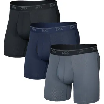 Boxerky Set spodního prádla SAXX QUEST QUICK-DRY MESH BOXER BRIEF FLY 3ks velikost XL