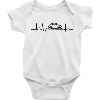 Kojenecké oblečení EKG elektromobilita - Body kojenecké s krátkým rukávem - Krátký r. 18-24 měs ( Bílá )