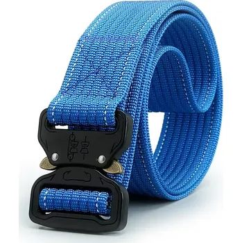 Opasek Pánský plátěný pásek Military Junot Světlé modrý