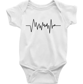 Ekg samostatné - Body kojenecké s krátkým rukávem - Krátký r. 6-12 mes ( Bílá )