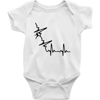 Kojenecké oblečení EKG bouldering - Body kojenecké s krátkým rukávem - Krátký r. 6-12 mes ( Bílá )