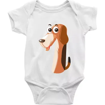 Kojenecký body Věk dítětě zvíře 1 - Body kojenecké s krátkým rukávem - Krátký r. 6-12 mes ( Bílá )