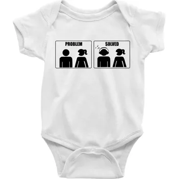 Kojenecký body Problém - Music - Body kojenecké s krátkým rukávem - Krátký r. 6-12 mes ( Bílá )
