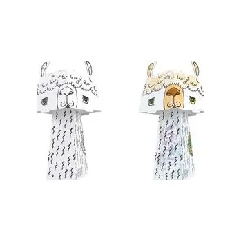 omalovánky 3D Lama k vymalování