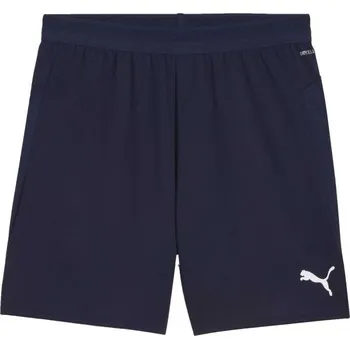Pánské kraťasy Pánské sportovní trenýrky Puma TEAMCUP SHORTS L Tmavě modrá, Bílá