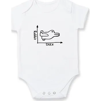 Kojenecký body Duck Rabbit - Body kojenecké s krátkým rukávem - Krátký r. 18-24 měs ( Bílá )