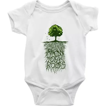 Kojenecký body Know Your Roots - Body kojenecké s krátkým rukávem - Krátký r. 6-12 mes ( Bílá )