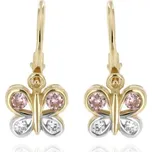 Zlatnictví U Kostela Dětské zlaté náušnice motýlek 387rbž 1213138082