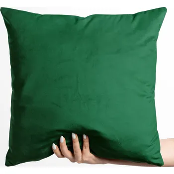 Povlak na polštářek Sametový povlak na polštář Velvet Premium SVP-032 Zelený 50 x 50 cm