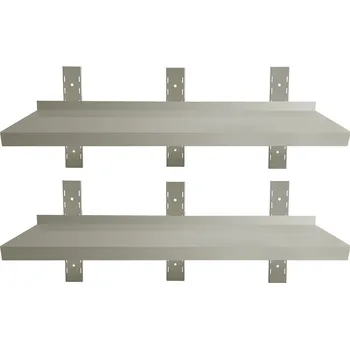 police DASgastro Nástěnná police - 1,5 x 0,3m - 2-patrová