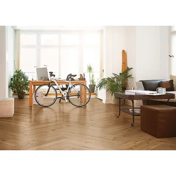 vinylová podlaha Dřevěná podlaha třívrstvá FLOOR FOREVER Timber top Dub variante french fishbone UV olej