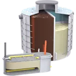 Plastino Septik k obetonování 10m3 + filtr 10-14 osob