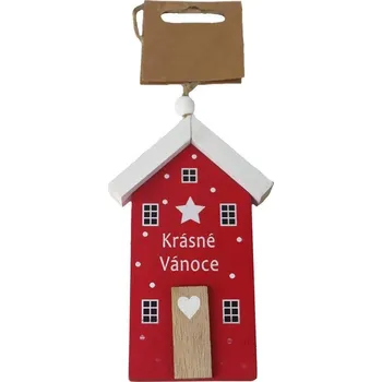 Vánoce Domeček k zavěšení D7188-08