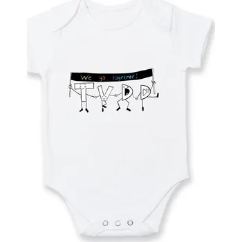 Kojenecký body Asociace debatních klubů TVDD logo - Body kojenecké s krátkým rukávem - Krátký r. 18-24 měs ( Bílá )