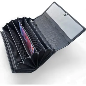 Peněženka Fansport Kožená kasírka - peněženka pro číšníky, černá