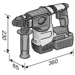 FLEX das Original FLEX – CHE 2-26 18.0-EC – Aku vrtací kladivo 478482