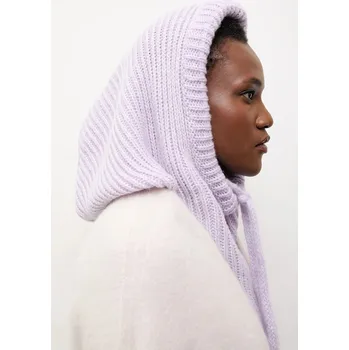 Kukla Kukla s vlnou Answear.LAB fialová barva balaklava 04X, vel. ONE SIZE