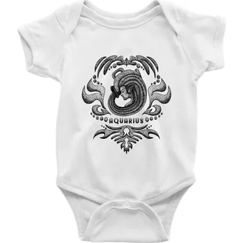 Kojenecké oblečení Aquarius - vintage - Body kojenecké s krátkým rukávem - Krátký r. 6-12 mes ( Bílá )