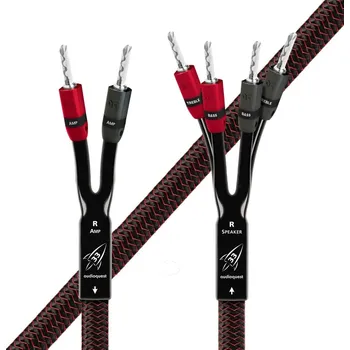 Audio kabel Audioquest Rocket 33 SBW banánky - Silver 5m (Reproduktorové kabely Single-BiWire (cena za pár))