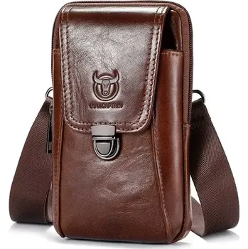 Ledvinka Bullcaptain kožená taška i ledvinka Sparre Hnědá