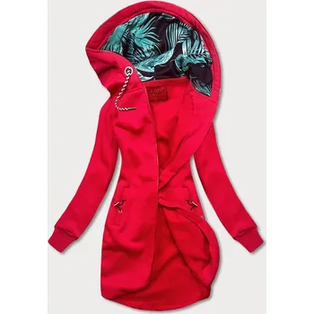 Dámská mikina Dlouhá červená dámská mikina (AMG-855B) odstíny červené S (36)