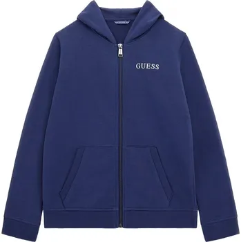 Chlapecká mikina Dětská Mikina GUESS ZIP UP HOODED ACTIVE TOP L4RQ22KAUG0-DEKB – Tmavě modrá 14