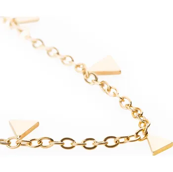 Náhrdelník franco bene Minimalist náhrdelník s trojúhelníčky - pozlacený | 5906