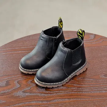 Chlapecká zimní obuv Dětské kotníkové boty – podzimní, na zip Velikost: 33, Barva (Varianta): Černá