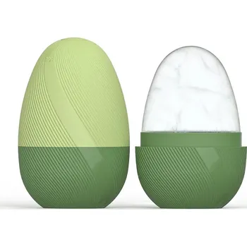 Masážní přístroj Chladicí silikonový roller na obličej | masážní váleček, roller na obličej - Zelený