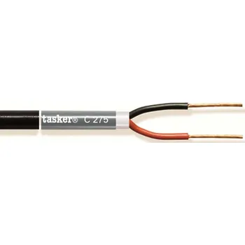 Audio kabel Kabel Reproduktoru na Cívce 2x 1.50 mm² 100 m černý TASR-C275-BLK Tasker