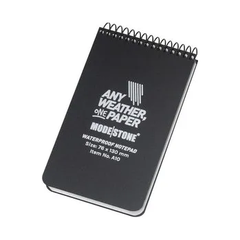 Set školních potřeb Modestone - Notes wodoodporny - 76 x 130 mm - 50 kartek - Czarny - A10