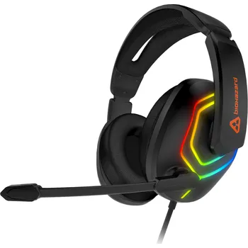 Sluchátka Connect IT Biohazard herní sluchátka s mikrofonem, 1xJack+USB - černá Profesionální herní sluchátka Connect IT Biohazard Blaze CHP-4600-BK s RGB podsvícením, sklápěcím mikrofonem a pohodlnými náušník