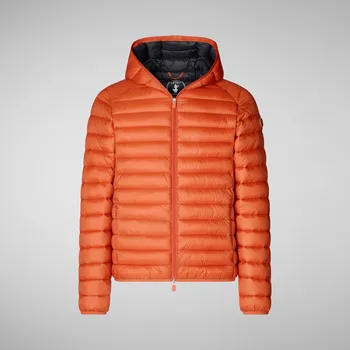 Pánská Zimní prošívaná bunda SAVE THE DUCK D30650M-GIGA15 D30650M-GIGA15-70003 – Oranžová L