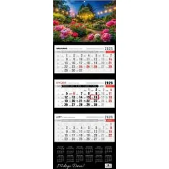 Kalendář Kalendarz 2026 trójdzielny premium romantico
