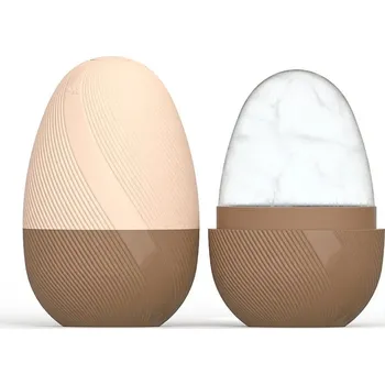 Masážní přístroj Chladicí silikonový roller na obličej | masážní váleček, roller na obličej - Hnědý